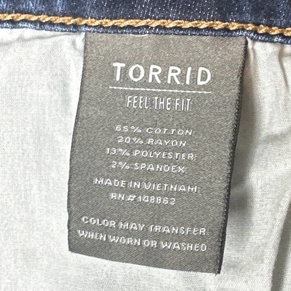 Torrid Distressed Skinny Jegging Jeans Size 24S - Picture 8 of 8